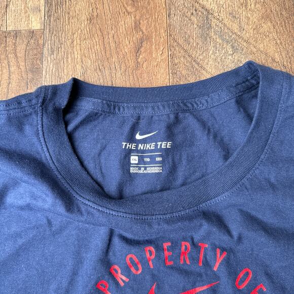 Washington Nationals T-Shirt Men's 2XL Blue‎ Nike Athletic Training Baseball NWT - Picture 2 of 7